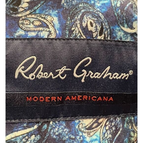 Robert Graham Mahoney Long Sleeve Floral Woven Shirt in Linen & Cotton NWT Size - Picture 4 of 6